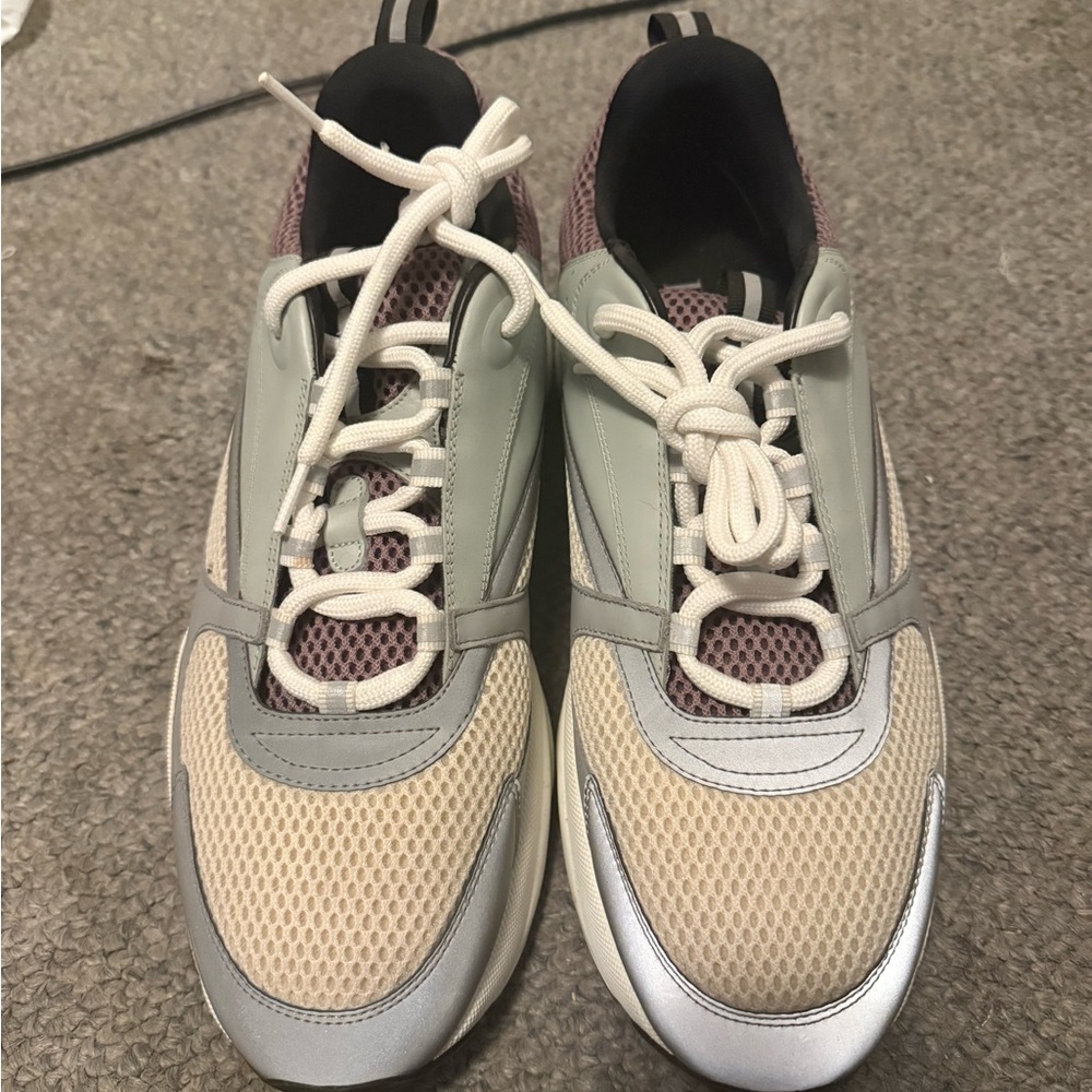 Dior Athletic Shoes in Cream and Silver